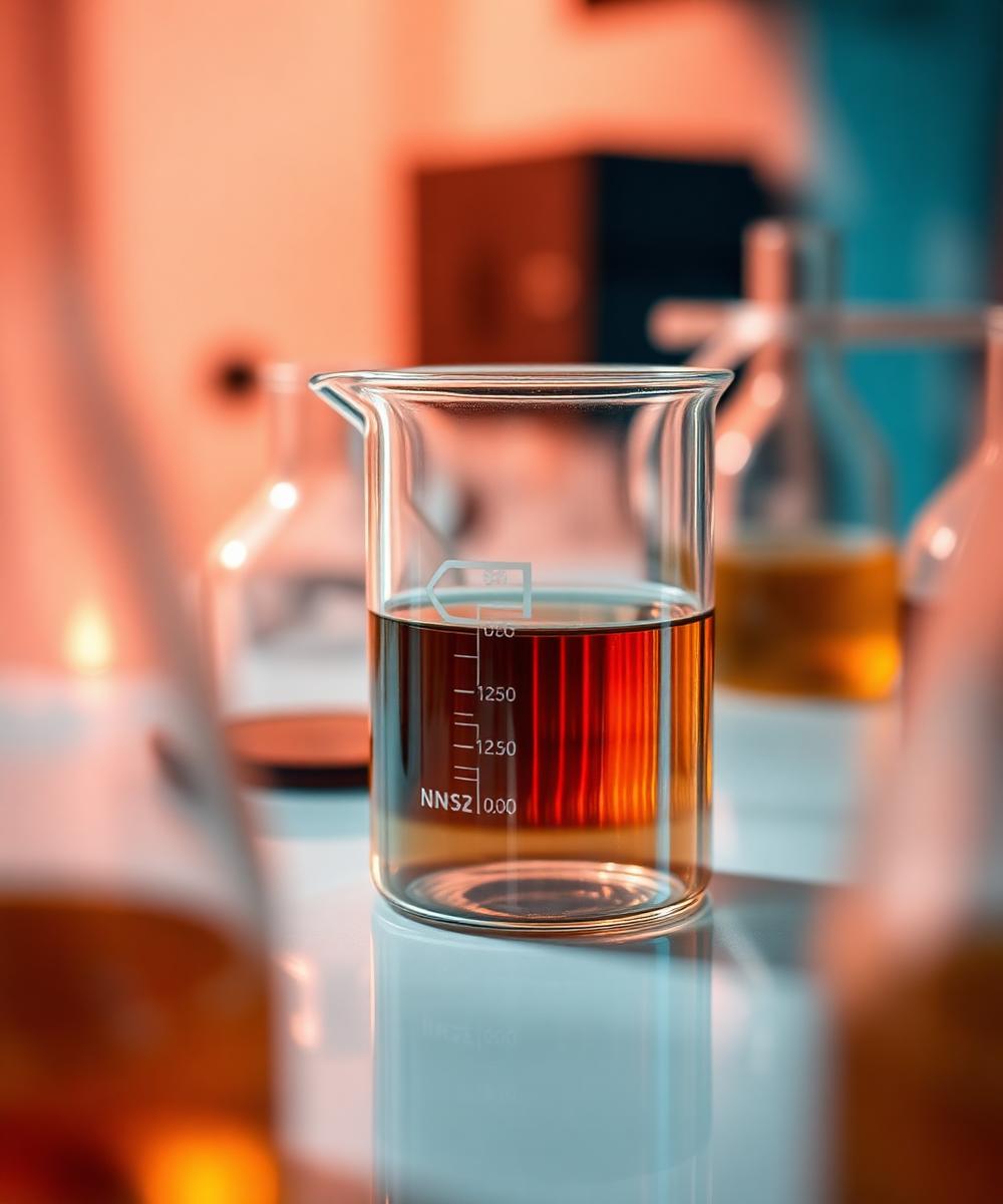 Cashew Nut Shell Liquid in a laboratory beaker